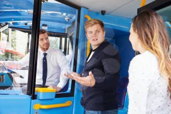 Passenger Arguing With Bus Driver