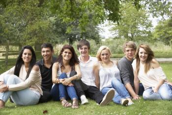 Group of young people outdoors