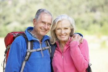 Portrait Of Senior Couple On Hike