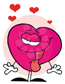 Royalty Free Clipart Image of a Heart With Hearts