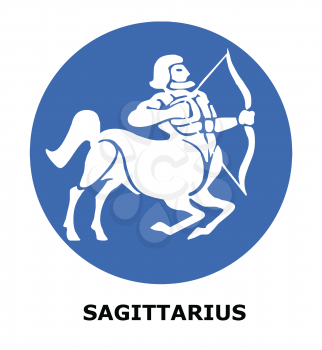 Royalty Free Clipart Image of a Satittarius Symbol