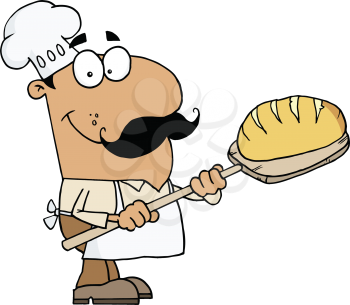 Royalty Free Clipart Image of B is for Baker