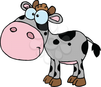 Royalty Free Clipart Image of a Calf