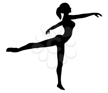 Silhouette of a ballet dancer