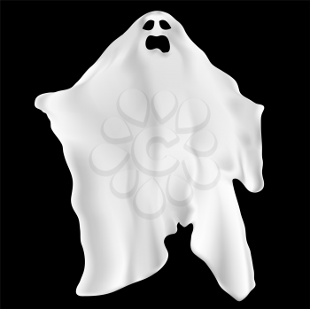 Illustration of a spooky ghost