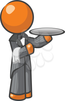 Orange Man butler or house servant, a gentleman's man or someone who  waits on the priveleged. 