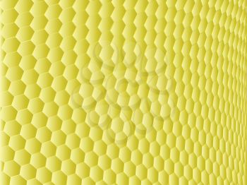 Royalty Free Clipart Image of a Honeycomb Background