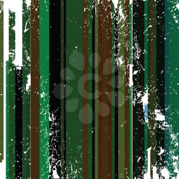 Royalty Free Clipart Image of Green Grunge Stripes