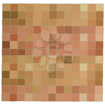Royalty Free Clipart Image of a Light Brown Mosaic Background