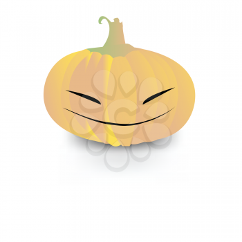 Royalty Free Clipart Image of a Pumpkin Head