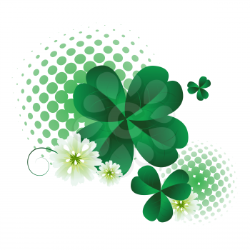 Floral design elements for St.Patrick's Day 