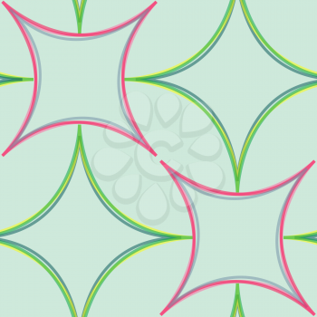 Royalty Free Clipart Image of a Background With Diamonds in Green and Pink
