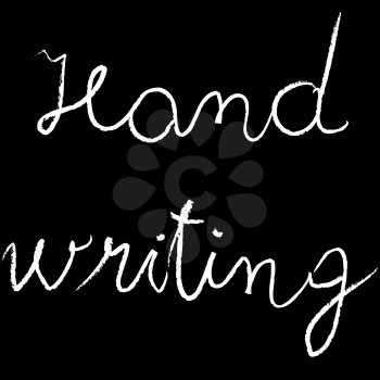 Royalty Free Clipart Image of Hand Writing