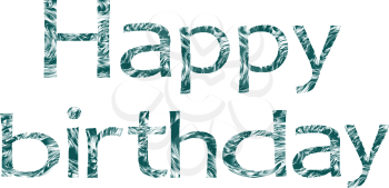 Royalty Free Clipart Image of Happy Birthday