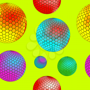 bubbles seamless texture, abstract pattern; vector art illustration