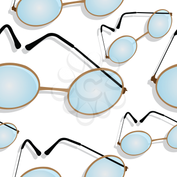 glasses shadowed pattern, abstract seamless texture; vector art illustration; image contains transparency