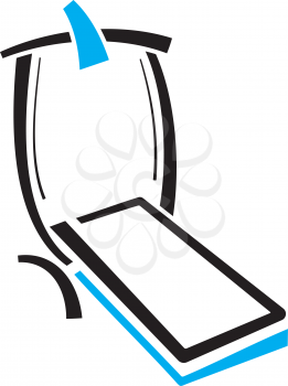 Royalty Free Clipart Image of a Treadmill