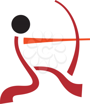 Royalty Free Clipart Image of an Archer