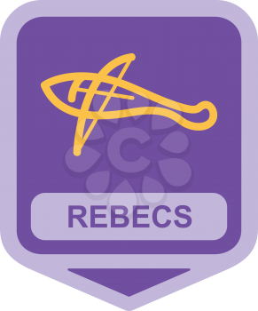Royalty Free Clipart Image of a Rebecs Icon