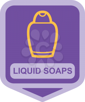 Royalty Free Clipart Image of Liquid Soap