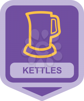 Royalty Free Clipart Image of a Kettle