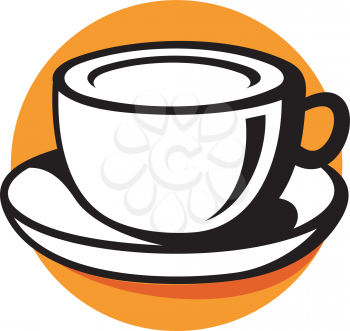 Royalty Free Clipart Image of a Coffee Cup
