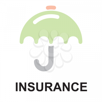 Royalty Free Clipart Image of an Insurance Umbrella