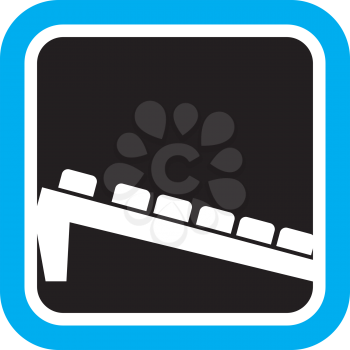 Royalty Free Clipart Image of a Keyboard