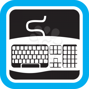 Royalty Free Clipart Image of a Keyboard