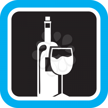 Royalty Free Clipart Image of Wine