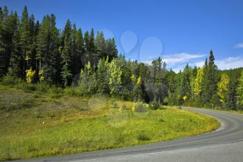 Royalty Free Photo of a Road to the Mountains 