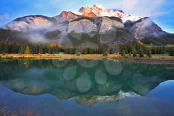 Royalty Free Photo of Mountains and Lake in Canada