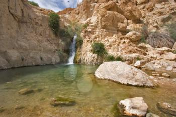 Royalty Free Photo of a Waterfall in Israel