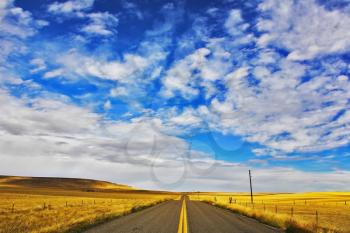 Royalty Free Photo of a Road in Montana