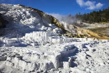 Royalty Free Photo of Travertine Formations in Yellowstone National Park
