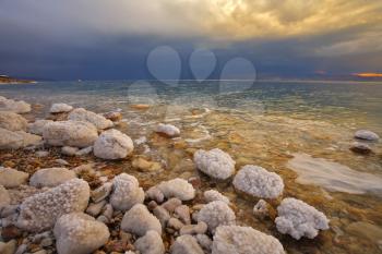 Royalty Free Photo of the Dead Sea in Israel