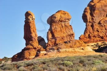  Freakish stone formations in National park in the USA