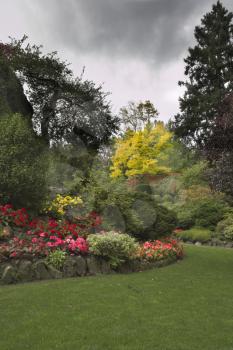 Phenomenally beautiful and picturesque garden for walks and supervision over flowers and trees