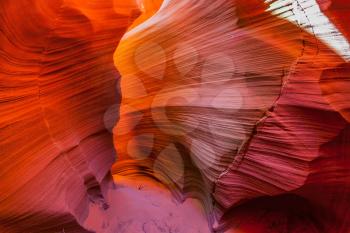  Antelope Canyon in the Navajo reservation. Arizona, USA. Incredible play of light and color