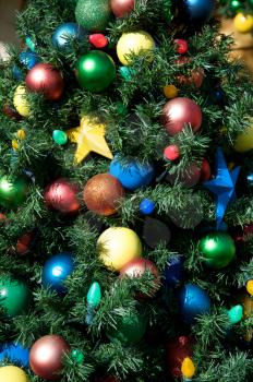 Royalty Free Photo of Decorated Christmas Greenery