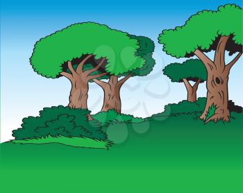 Royalty Free Clipart Image of a Trees