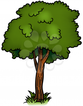 Royalty Free Clipart Image of a Tree