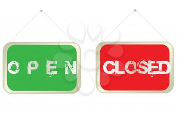 Open and Closed banners