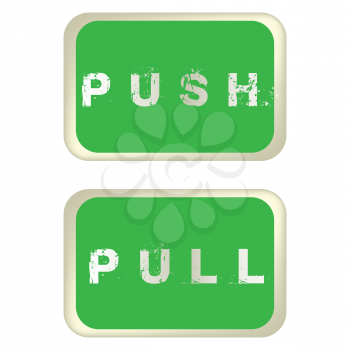 Push and pull labels