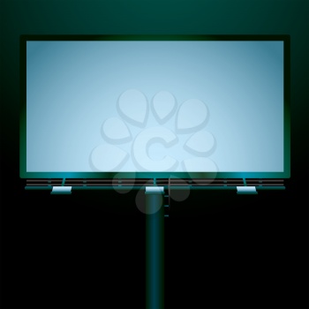 Royalty Free Clipart Image of a Blank Billboard
