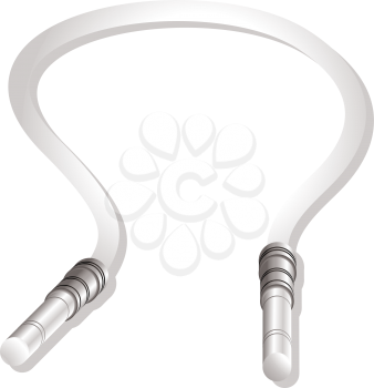 Royalty Free Clipart Image of an Electrical Cable