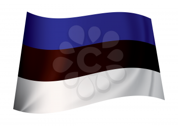 Royalty Free Clipart Image of an Estonian Flag