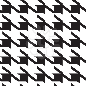 Royalty Free Clipart Image of a Houndstooth Check