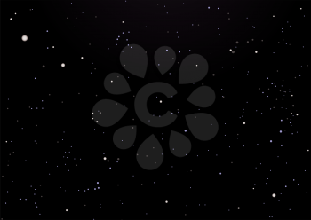 Royalty Free Clipart Image of a Night Sky