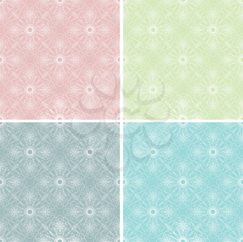 Royalty Free Clipart Image of a Set of Wallpapers